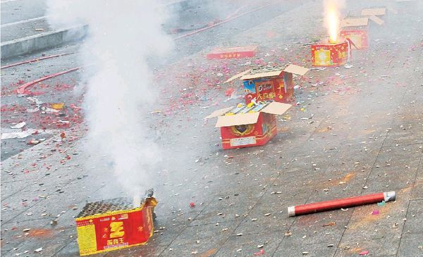 一掛鞭炮帶走多少清新空氣？